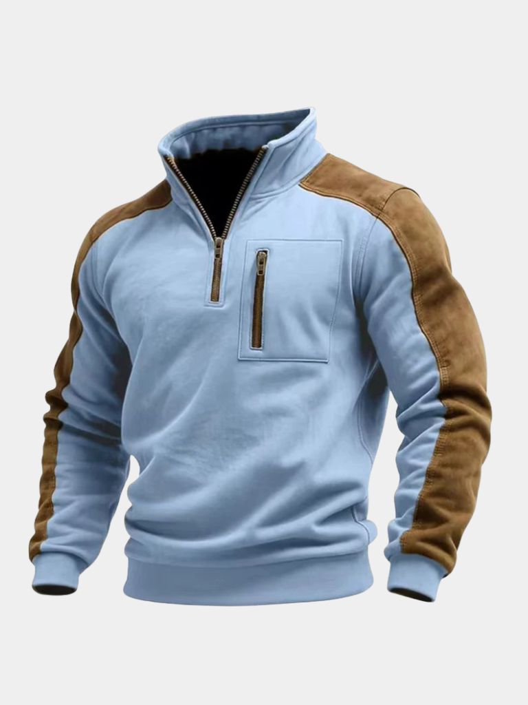 Urban Explorer High Collar Quarter Zip Pullover — North Row | Worn Look