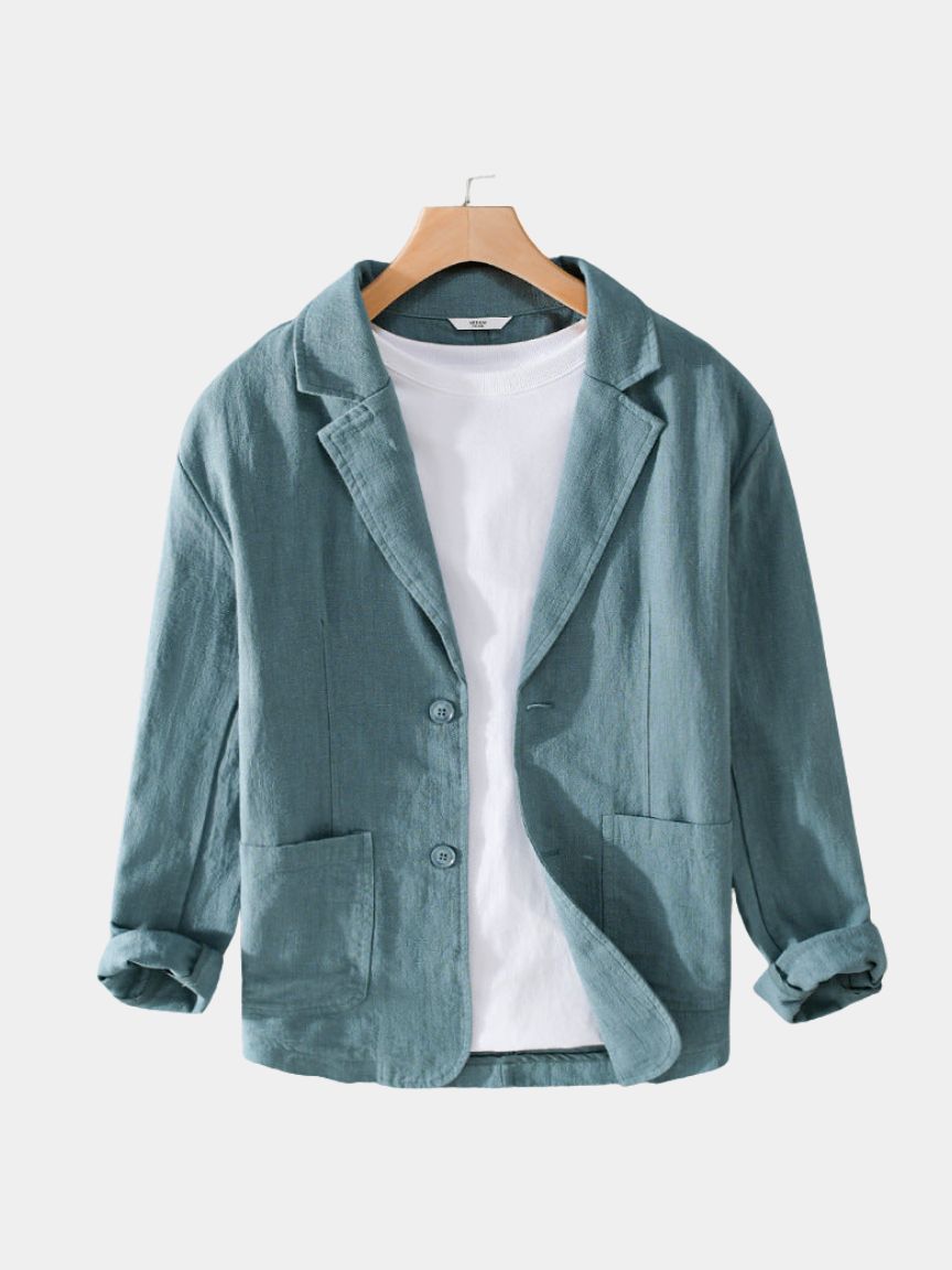 Oldbrook Summer Linen Blazer — North Row | Flat Lay