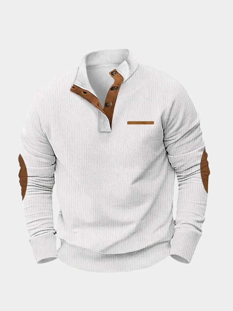 Monaco Casual Henley Pullover — North Row | Worn Look