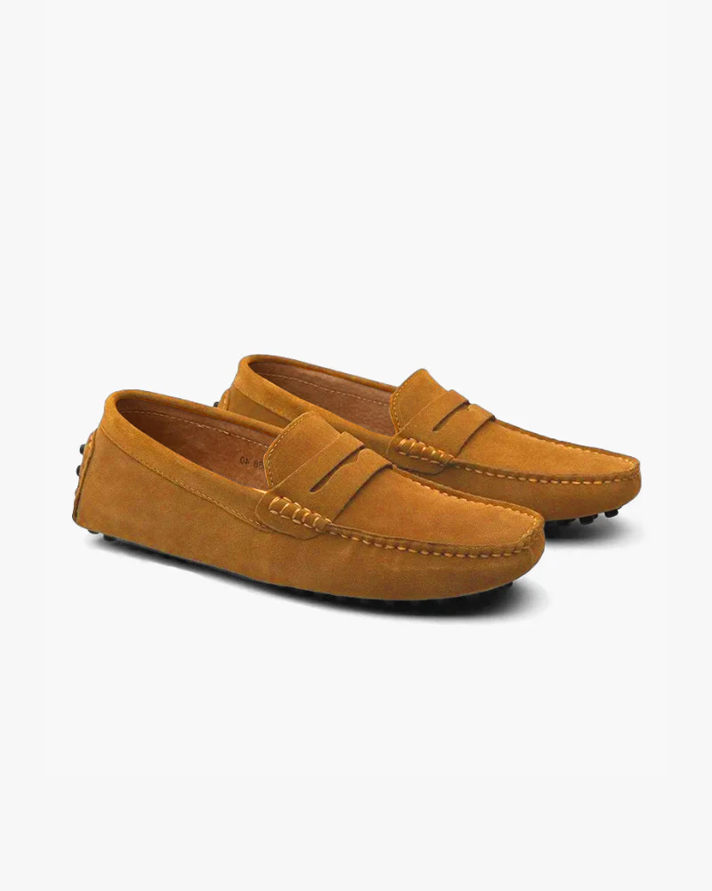 Suede Driver Loafers — North Row | Worn Look