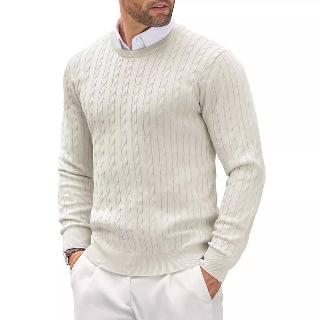 Chamon Cable Sweater — North Row | Back View