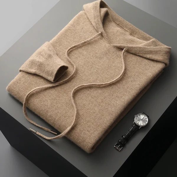 Pure Cashmere Hoodie Sweater — North Row | Back View