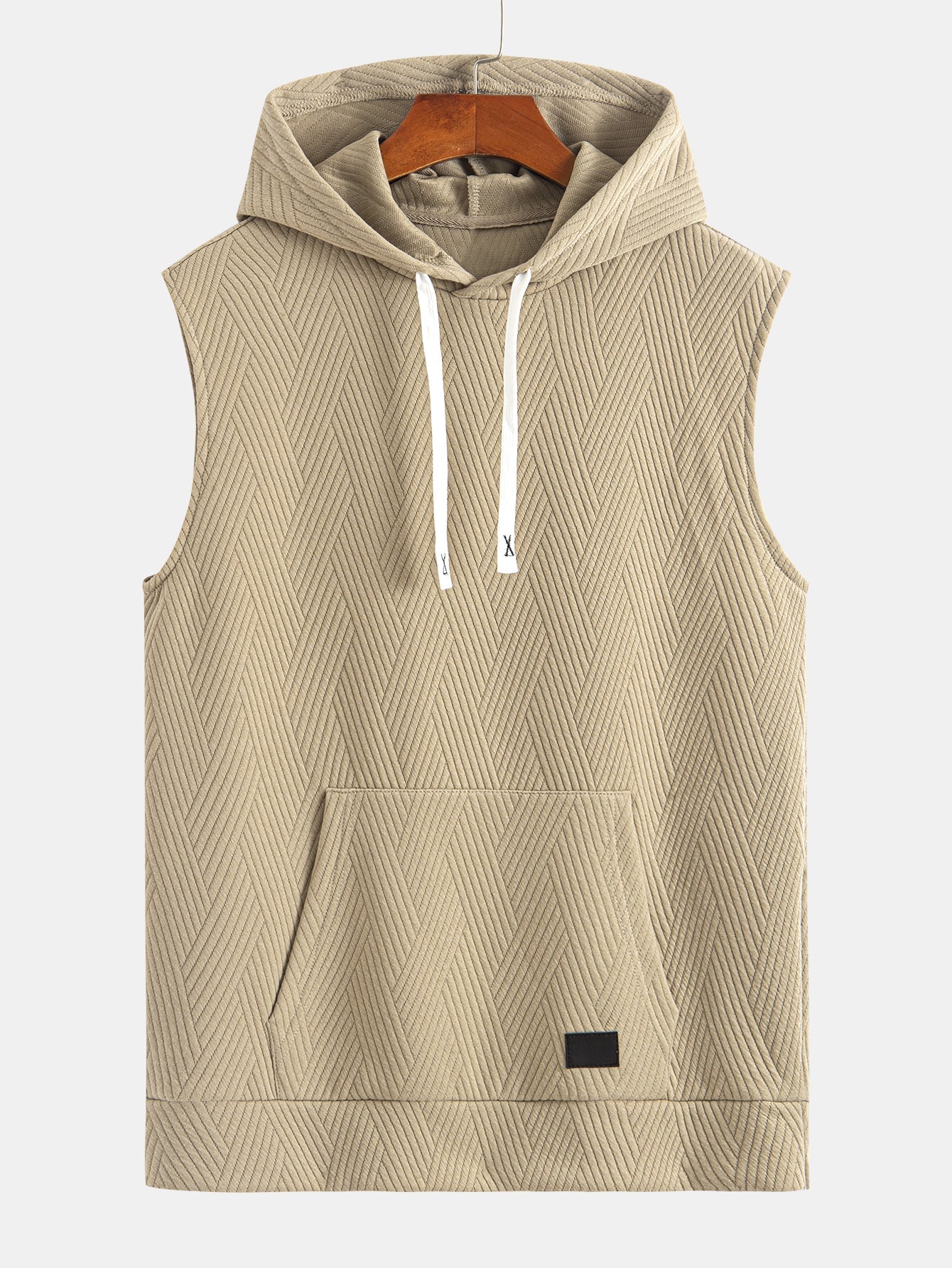 Striped Jacquard Sleeveless Hooded T-Shirt & Shorts — North Row | Lifestyle