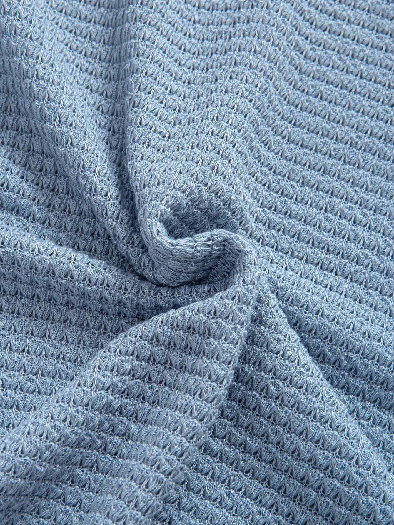 Waffle Knit Wide Strap Sleeveless T-Shirt — North Row | Collar Detail