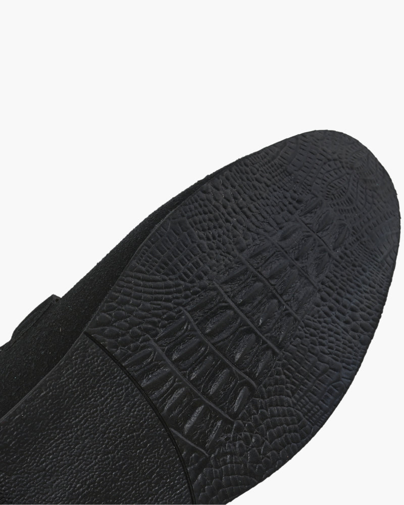 Luxury Suede Loafers — North Row | Detail View