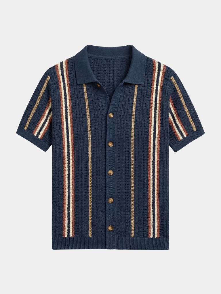 Sunset Groove Polo — North Row | Collar Detail