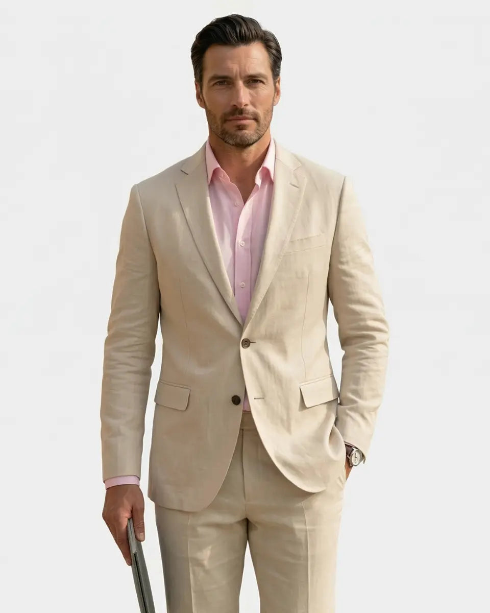 Preston Linen Blazer — North Row | Side View