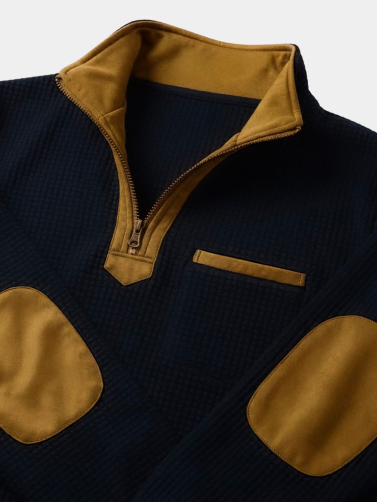 Explorer High Collar Quarter Zip Pullover — North Row | Detail View