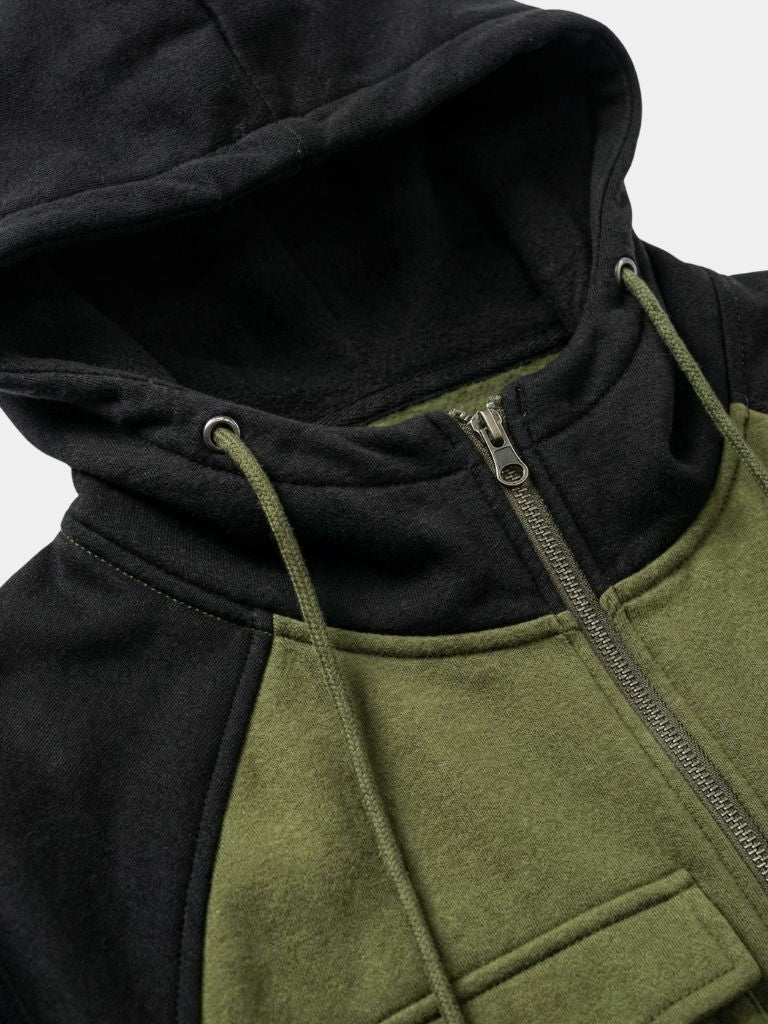 Cargo Trek Zip Hoodie — North Row | Detail View