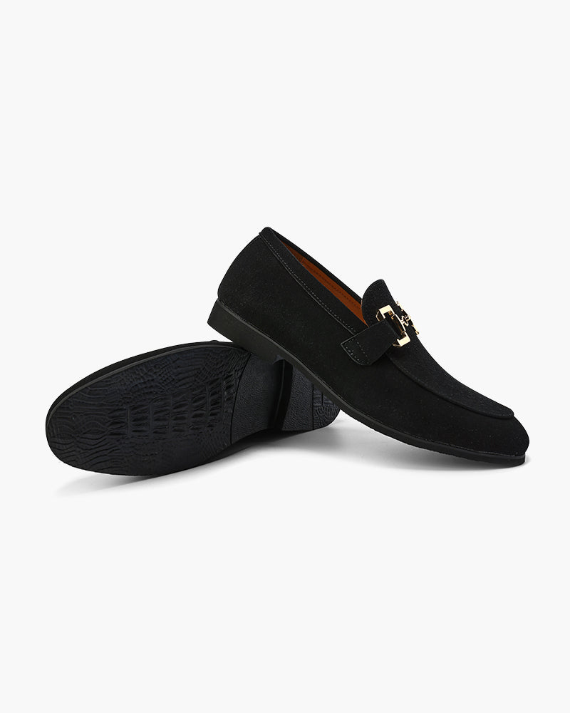 Luxury Suede Loafers — North Row | Side View