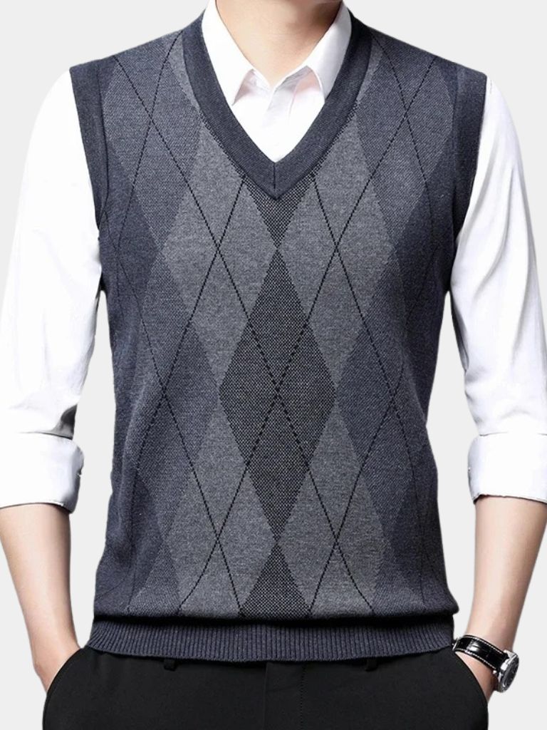 Academic Essential Knit Vest — North Row | Worn Look