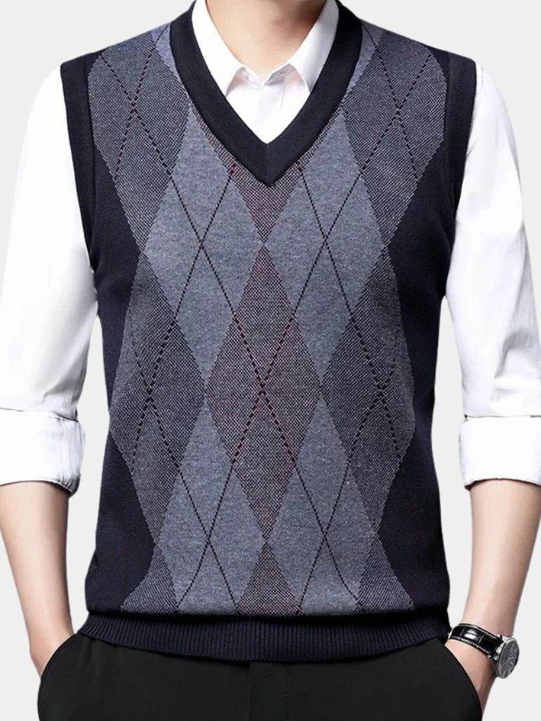 Academic Essential Knit Vest — North Row | Flat Lay