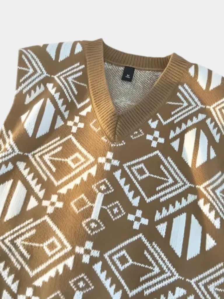 Academic Retro Knit Vest - North Row