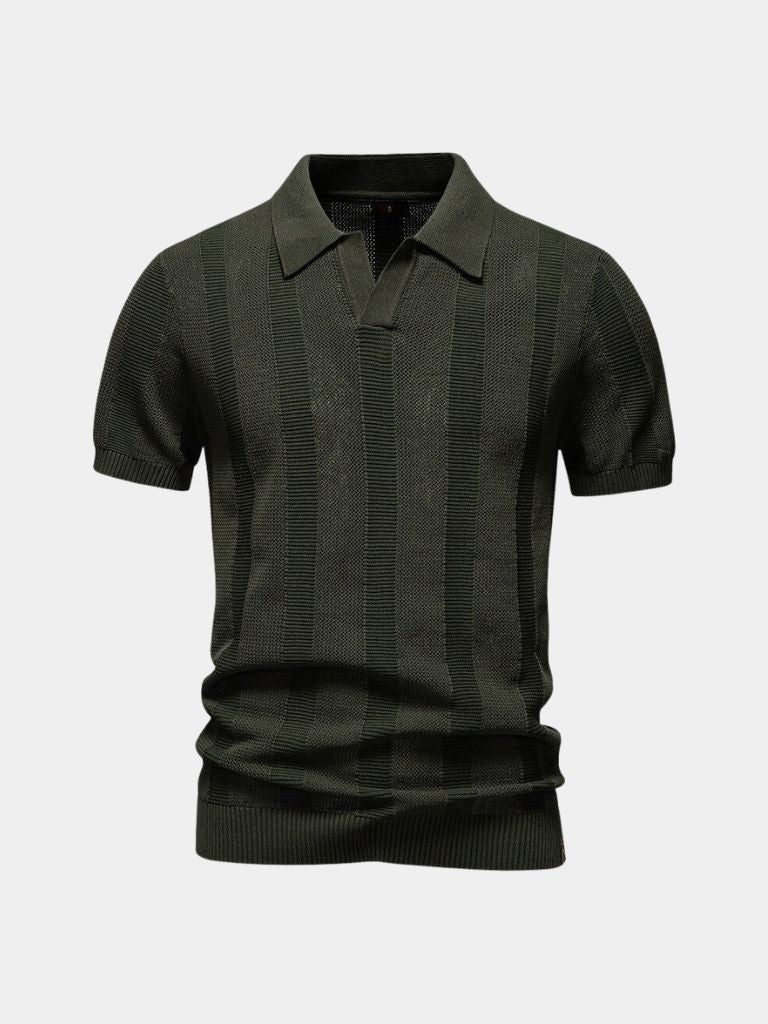 Beige Ancien Polo — North Row | Flat Lay