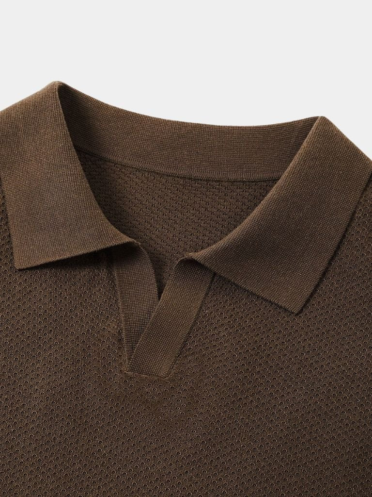 Brownstone Polo Shirt — North Row | Detail View