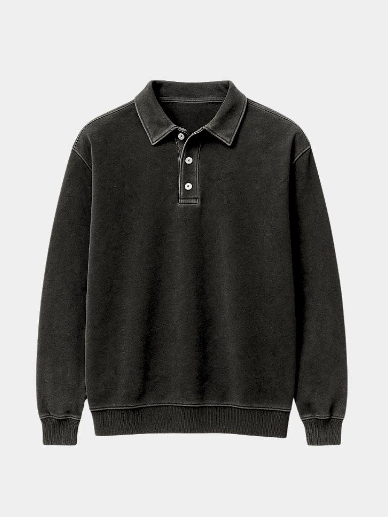 Canyon Mist Long Sleeve Polo Shirt — North Row | Lifestyle