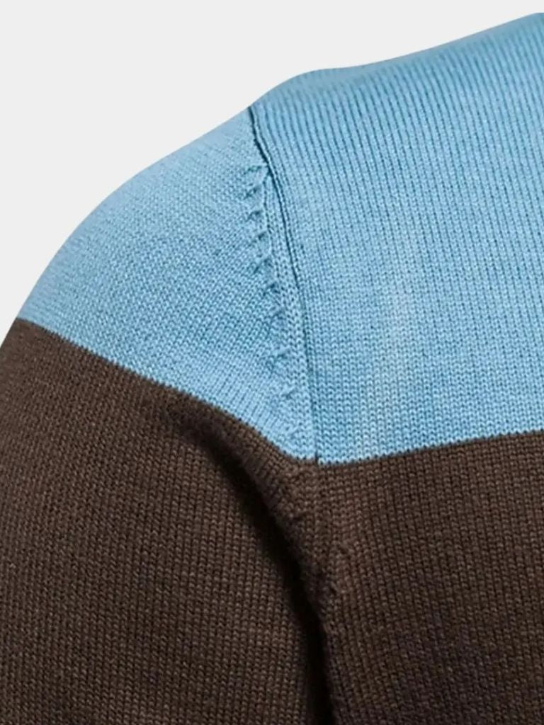 Cardigan Sweater Zipper Standing Collar Knitwear — North Row | Close-Up