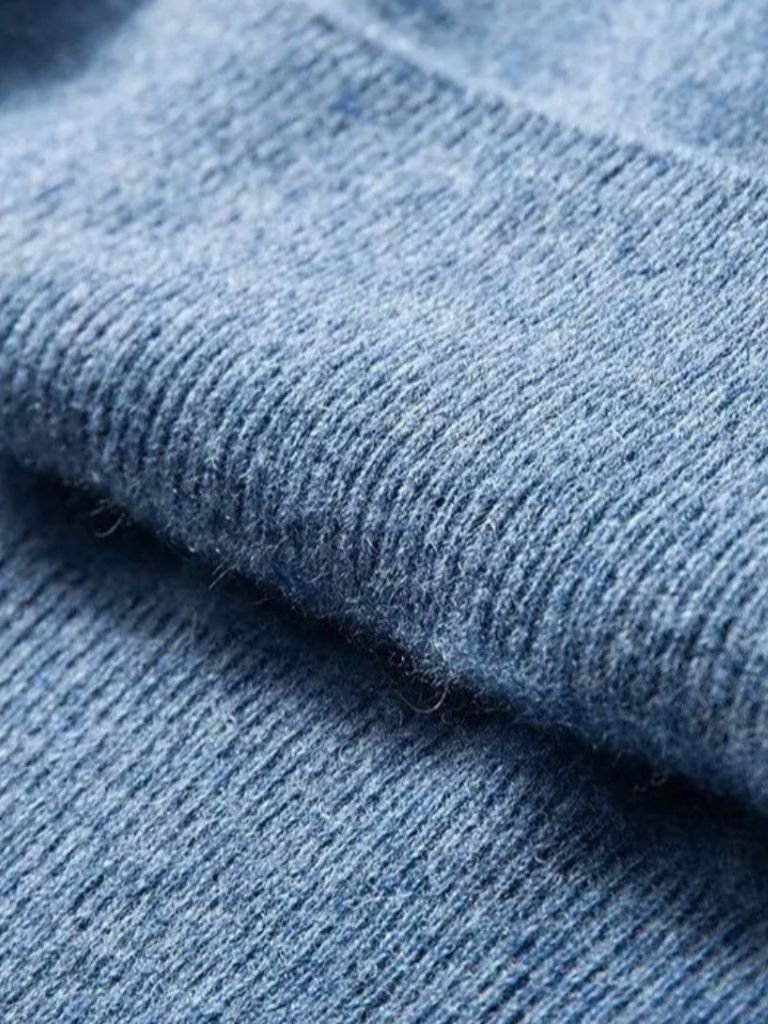Cashmere V Neck Knitwear Sweater — North Row | Close-Up