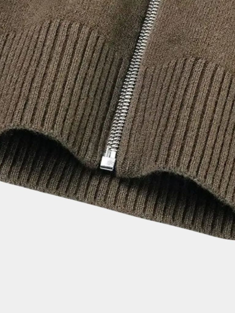 Cashmere Zip Sweater Knit Turtleneck — North Row | Lifestyle