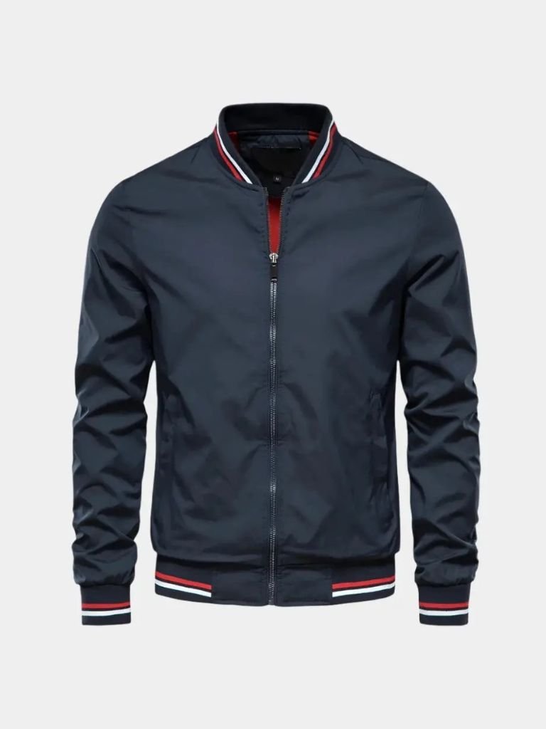 Casual Bomber Jacket — North Row | Back View