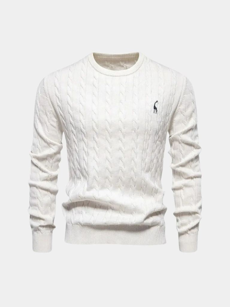 Cotton Crew Neck Pullover Sweater — North Row | View 15