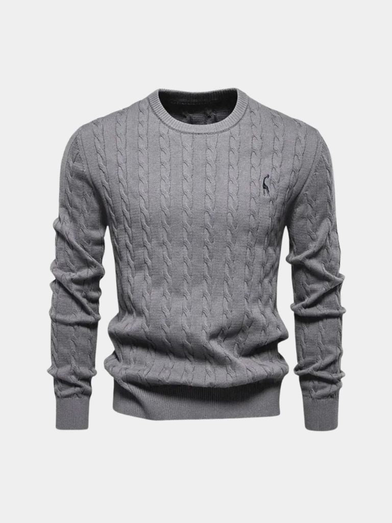 Cotton Crew Neck Pullover Sweater — North Row | Flat Lay