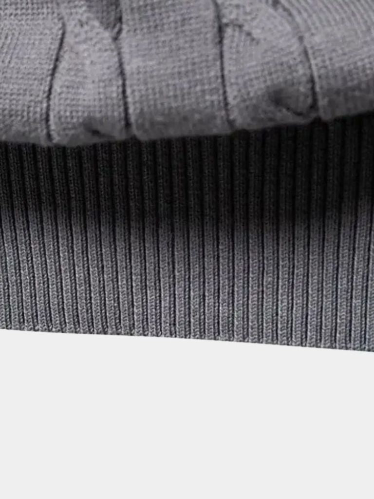Cotton Crew Neck Pullover Sweater — North Row | Close-Up