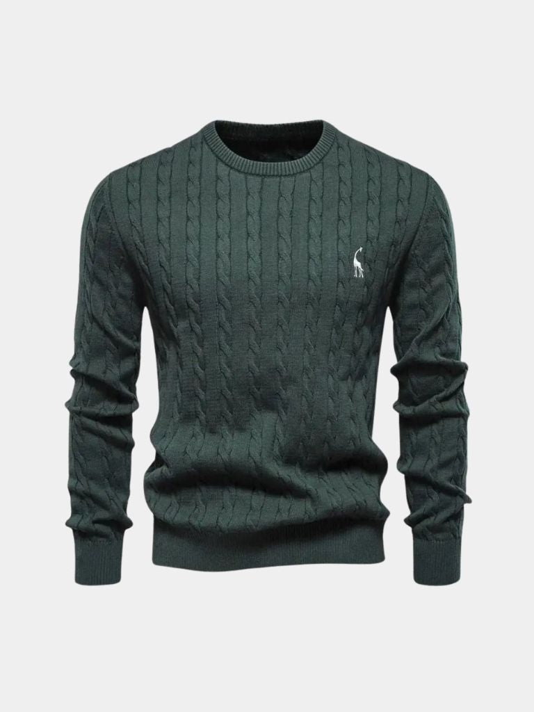 Cotton Crew Neck Pullover Sweater — North Row | View 13