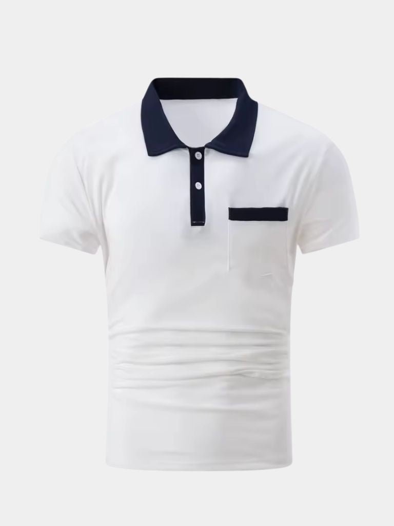 Elegant Golf Polo Shirt — North Row | Close-Up
