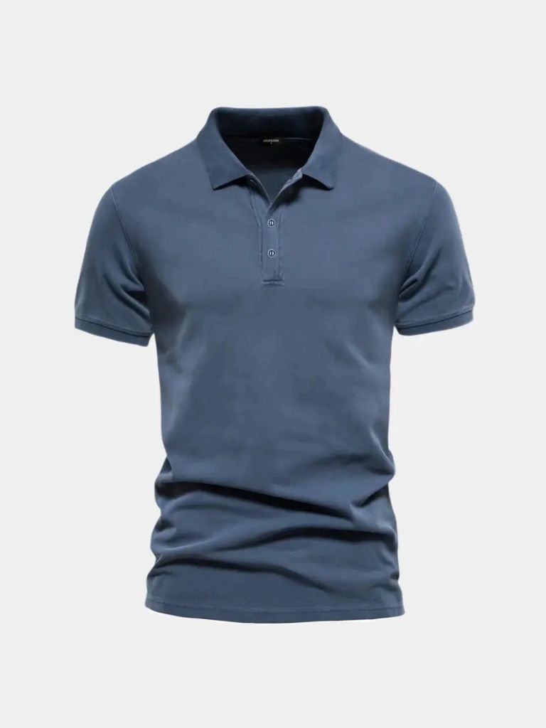 Essential Cotton Polo Shirt — North Row | Side View