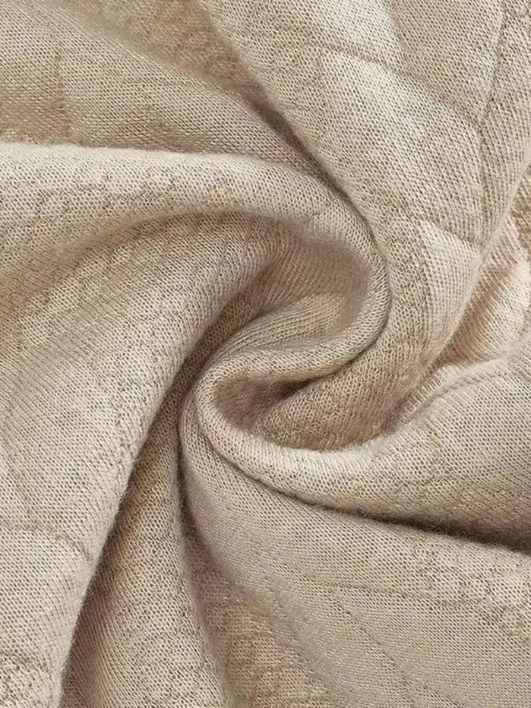 Essential Henley High Collar Quarter Zip Pullover — North Row | Close-Up