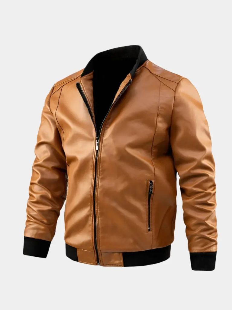 Essential Leather Jacket — North Row | Flat Lay