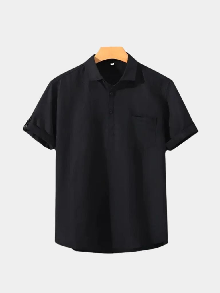 Essential Linen Shirt — North Row | Texture Detail