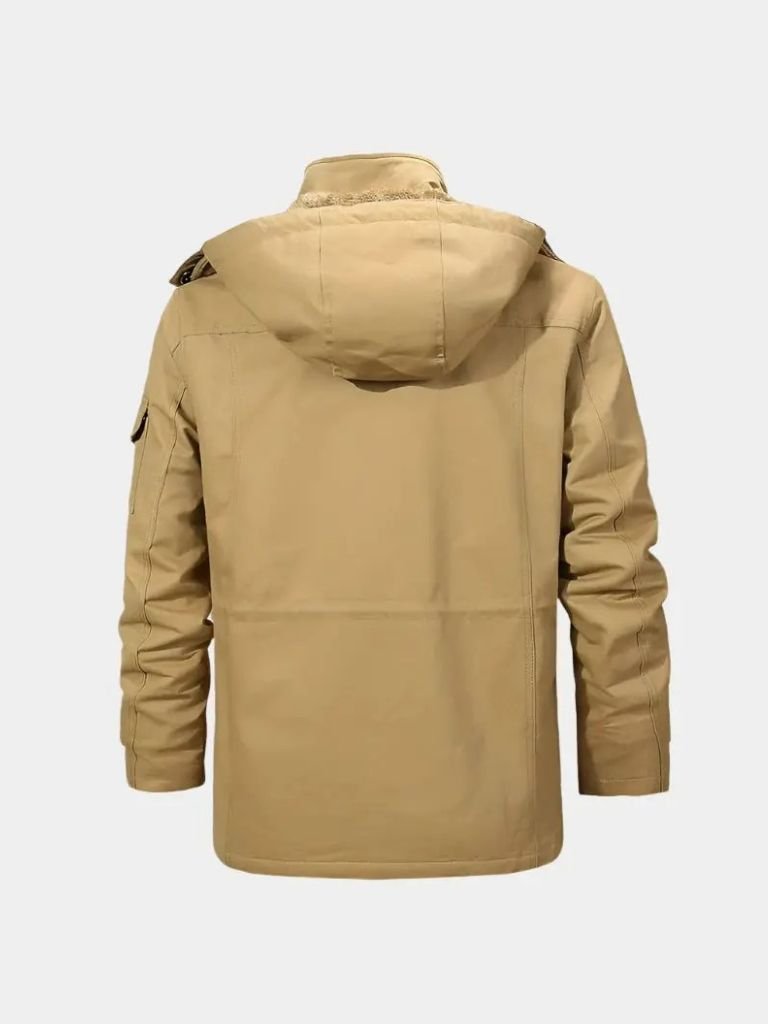 Fleece Hooded Bomber Jacket — North Row | Flat Lay