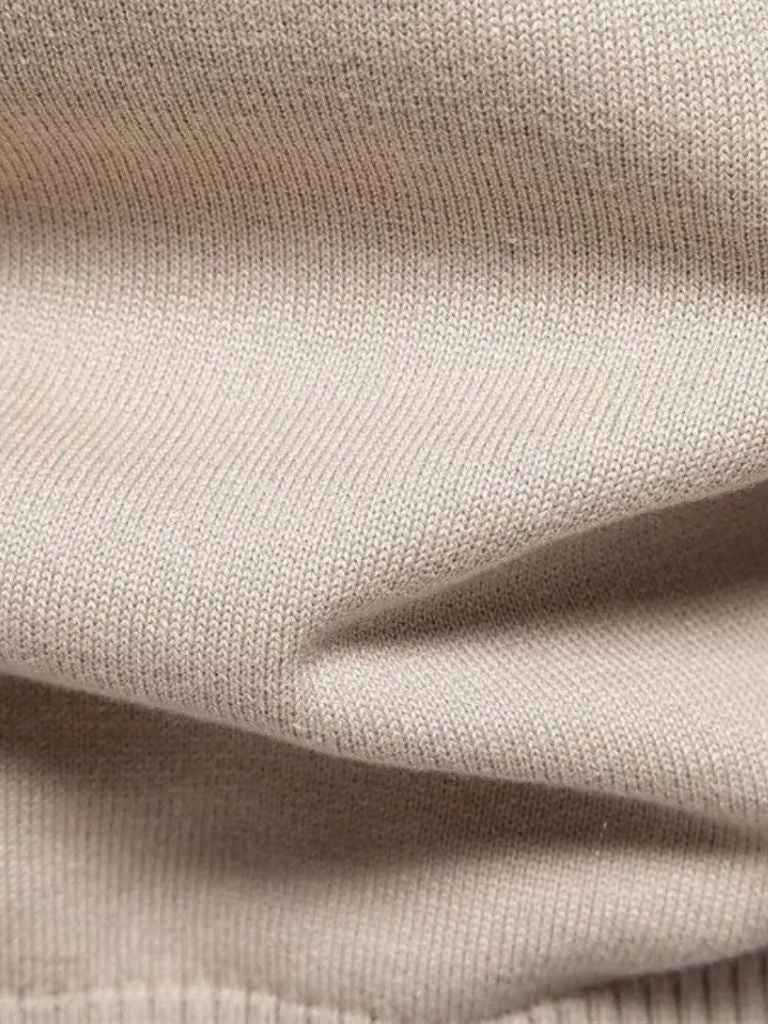 Half Zip Knitwear Solid Color Cardigan Sweater — North Row | Close-Up
