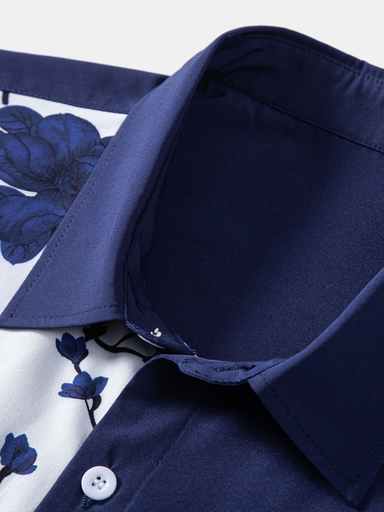 Floral Patchwork Print Button Up Shirt — North Row | Lifestyle