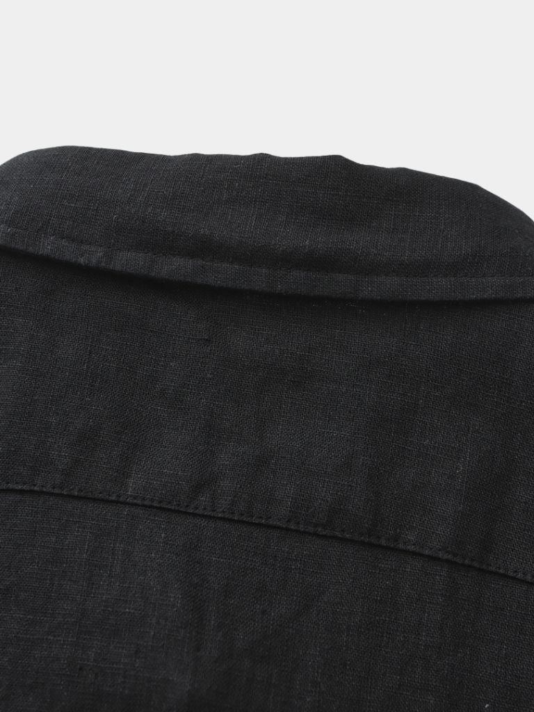 Linen Noire Set — North Row | Model Wearing