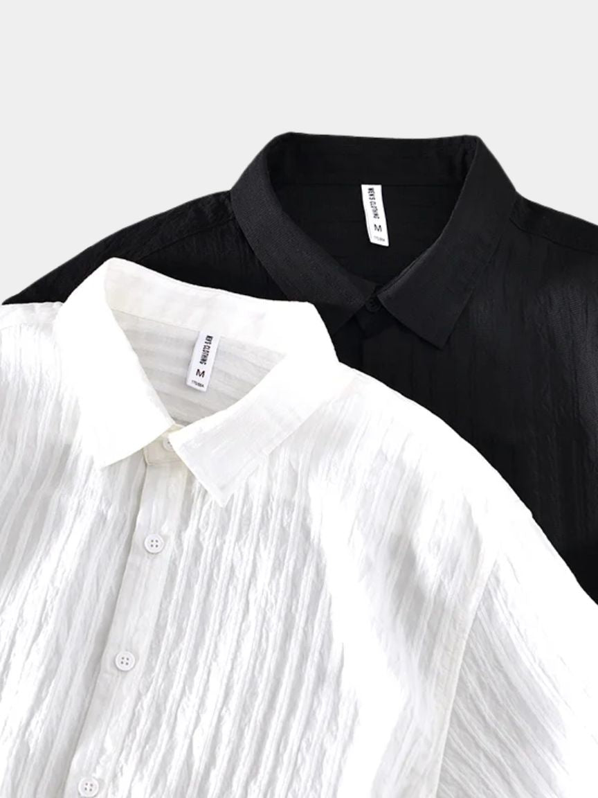 Lumière Linen Shirt — North Row | Detail View