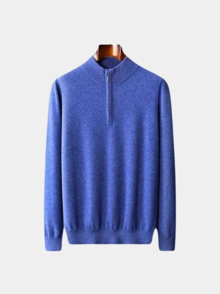 Merino Half Zip Sweater — North Row | Close-Up