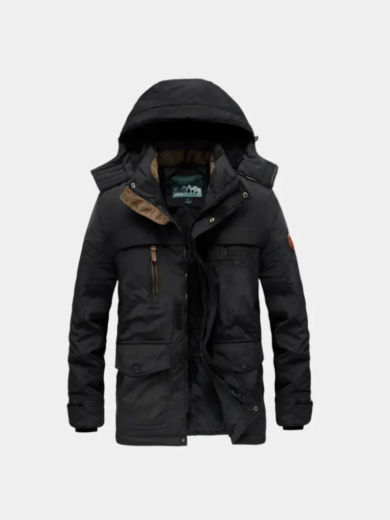 Military Hooded Jacket — North Row | Collar Detail