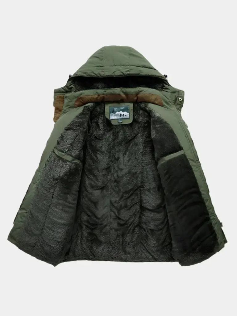 Military Hooded Jacket — North Row | Flat Lay