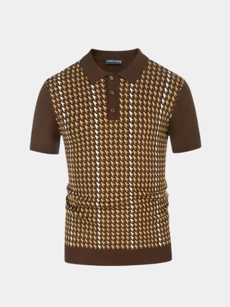 Old Money Aesthetic Polo Shirt — North Row | Side View