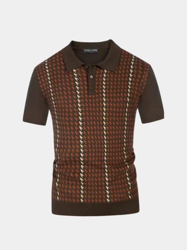 Old Money Aesthetic Polo Shirt — North Row | Close-Up