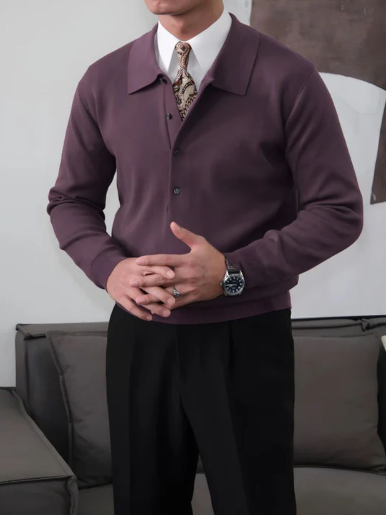 Old Money Knit Polo Pullover — North Row | Lifestyle