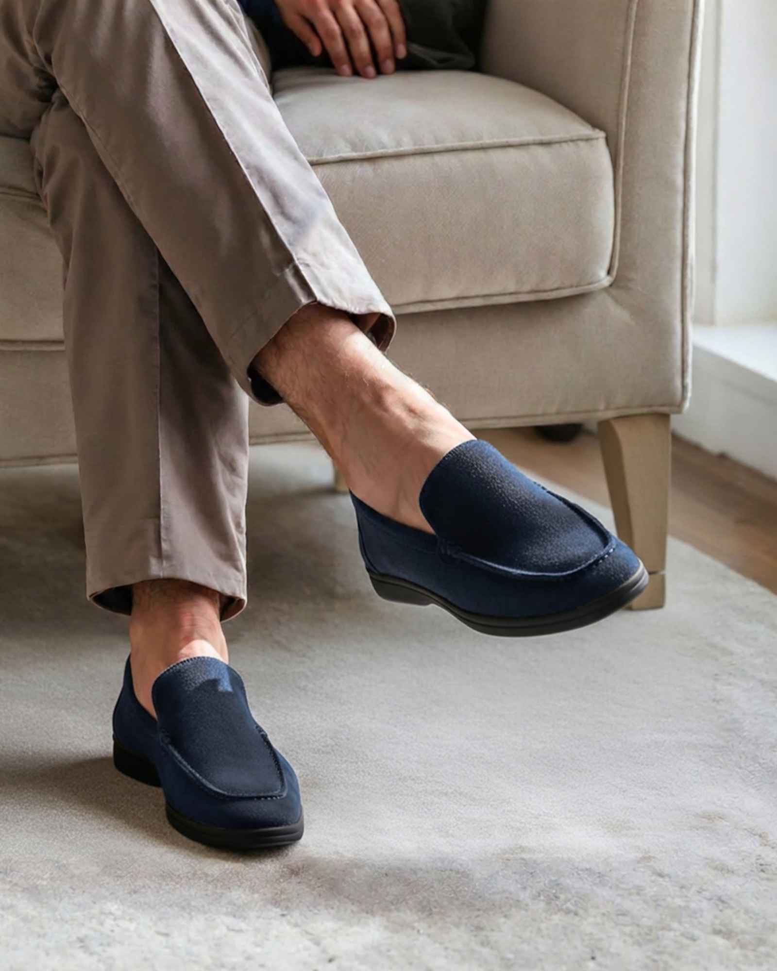 Premium Suede Loafers — North Row | View 13