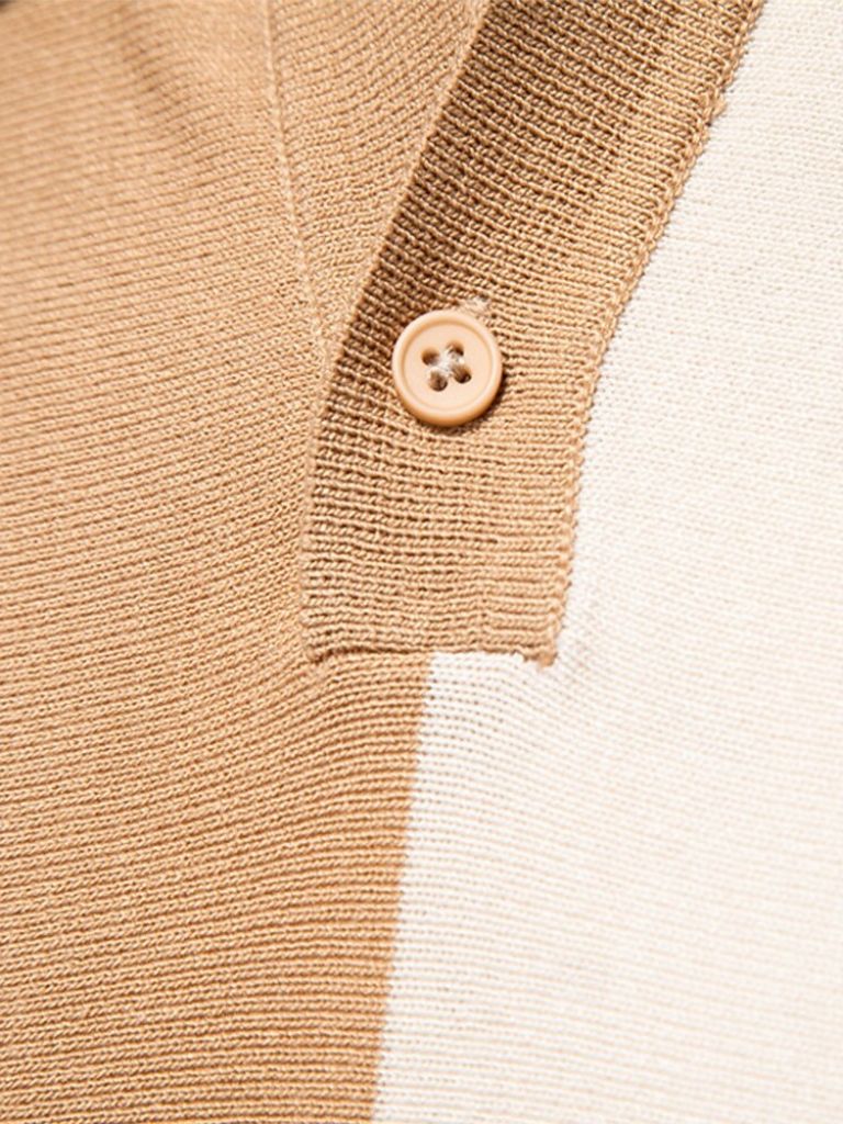 Retro Stripe Polo — North Row | Flat Lay