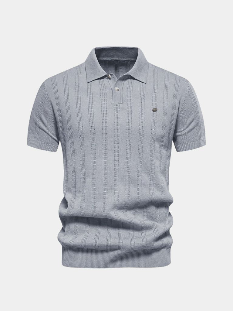 Royal Cord Polo — North Row | Collar Detail
