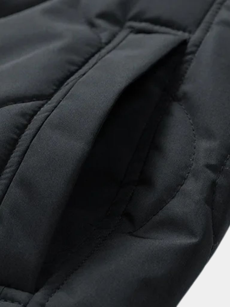Sherpa Sleeves Padded Bomber Jacket — North Row | Flat Lay