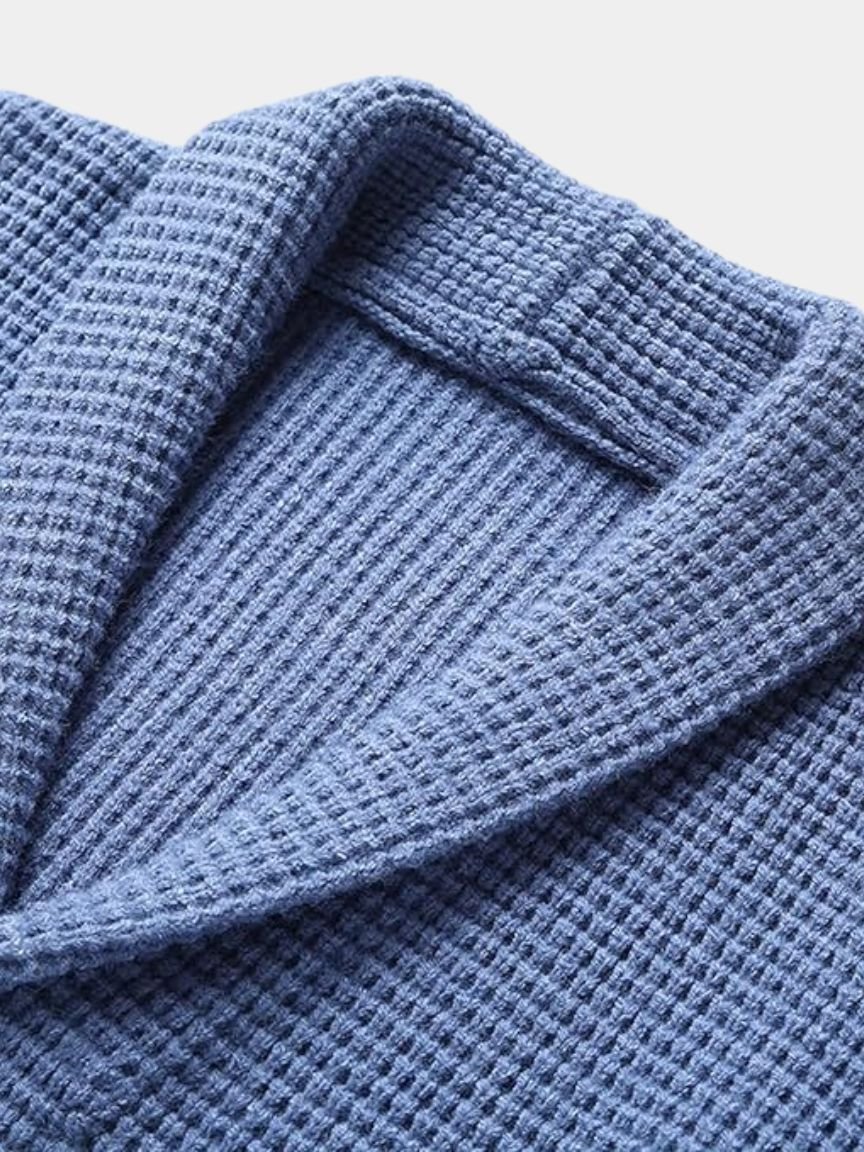 Sophisticated Winter Wool Cardigan — North Row | Detail View