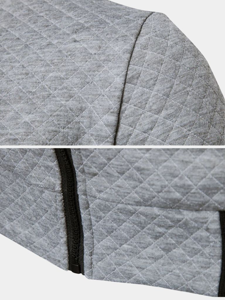 Textured Casual Bomber Jacket — North Row | Detail View